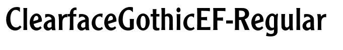 ClearfaceGothicEF-Regular