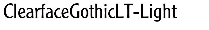 ClearfaceGothicLT-Light