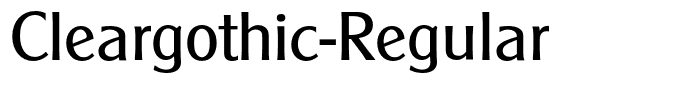 Cleargothic-Regular