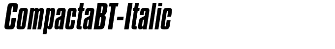 CompactaBT-Italic