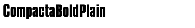 CompactaBoldPlain