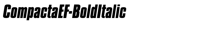 CompactaEF-BoldItalic