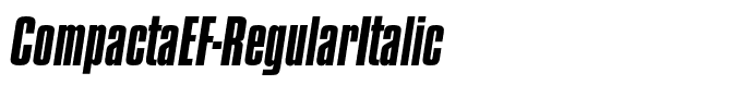 CompactaEF-RegularItalic