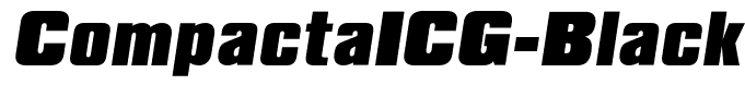 CompactaICG-BlackItalic
