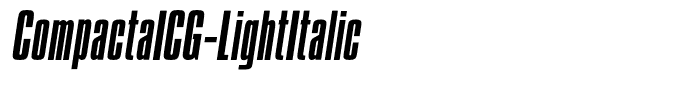 CompactaICG-LightItalic