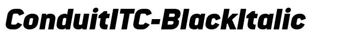 ConduitITC-BlackItalic