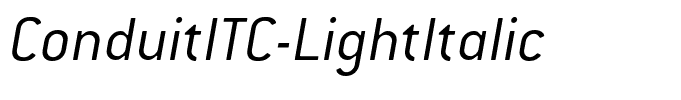 ConduitITC-LightItalic