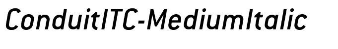 ConduitITC-MediumItalic