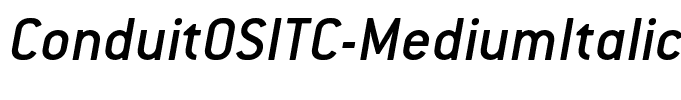 ConduitOSITC-MediumItalic