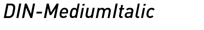 DIN-MediumItalic