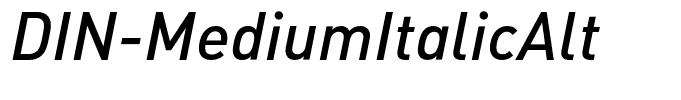 DIN-MediumItalicAlt