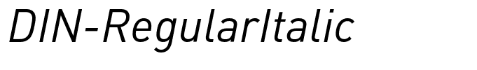 DIN-RegularItalic