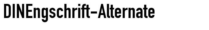 DINEngschrift-Alternate