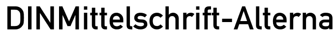 DINMittelschrift-Alternate