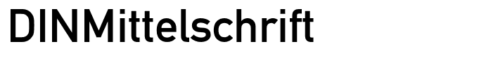DINMittelschrift