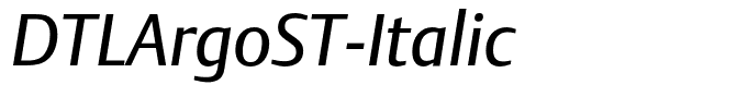 DTLArgoST-Italic