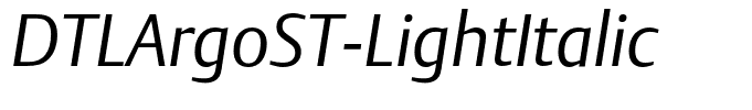 DTLArgoST-LightItalic