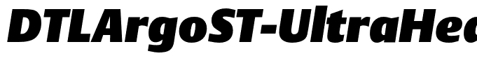 DTLArgoST-UltraHeavyItalic