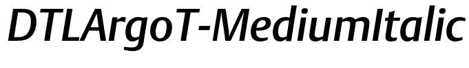 DTLArgoT-MediumItalic