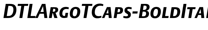 DTLArgoTCaps-BoldItalic