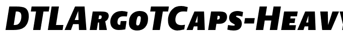 DTLArgoTCaps-HeavyItalic