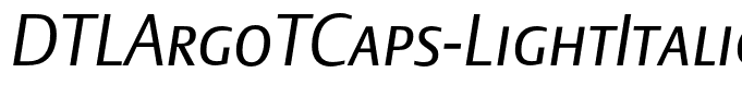 DTLArgoTCaps-LightItalic