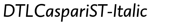 DTLCaspariST-Italic