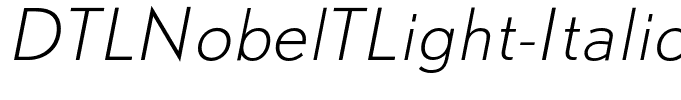 DTLNobelTLight-Italic