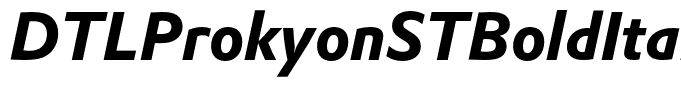 DTLProkyonSTBoldItalic