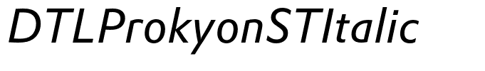 DTLProkyonSTItalic