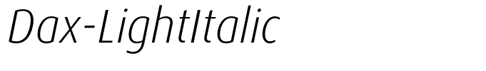 Dax-LightItalic