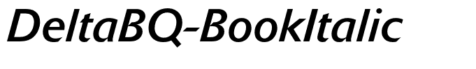DeltaBQ-BookItalic