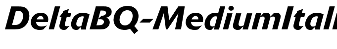 DeltaBQ-MediumItalic