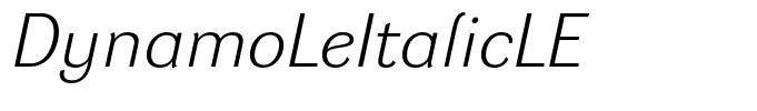 DynamoLeItalicLE