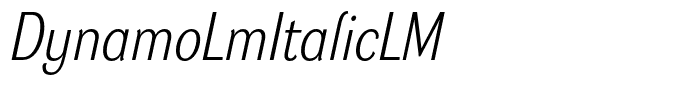 DynamoLmItalicLM
