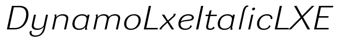 DynamoLxeItalicLXE