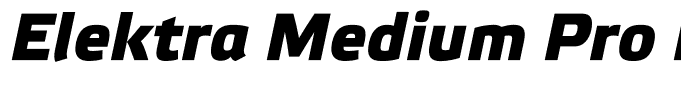 Elektra Medium Pro Bold Italic
