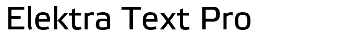 Elektra Text Pro