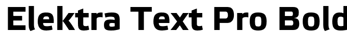 Elektra Text Pro Bold