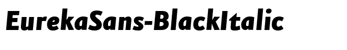 EurekaSans-BlackItalic