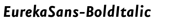 EurekaSans-BoldItalic