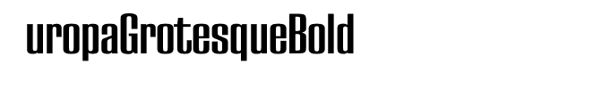 EuropaGrotesqueBold