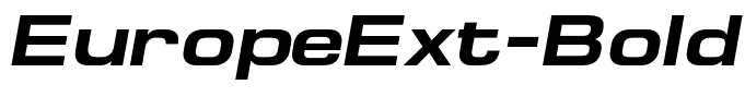 EuropeExt-Bold-Italic