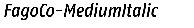 FagoCo-MediumItalic