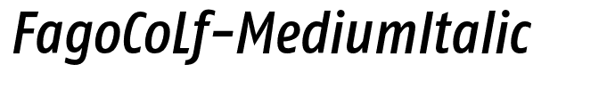 FagoCoLf-MediumItalic