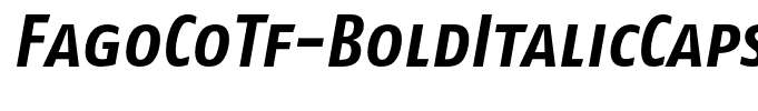 FagoCoTf-BoldItalicCaps