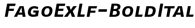FagoExLf-BoldItalicCaps