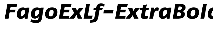FagoExLf-ExtraBoldItalic