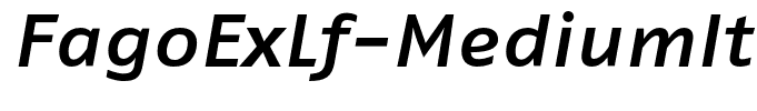 FagoExLf-MediumItalic
