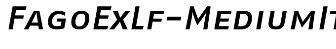 FagoExLf-MediumItalicCaps